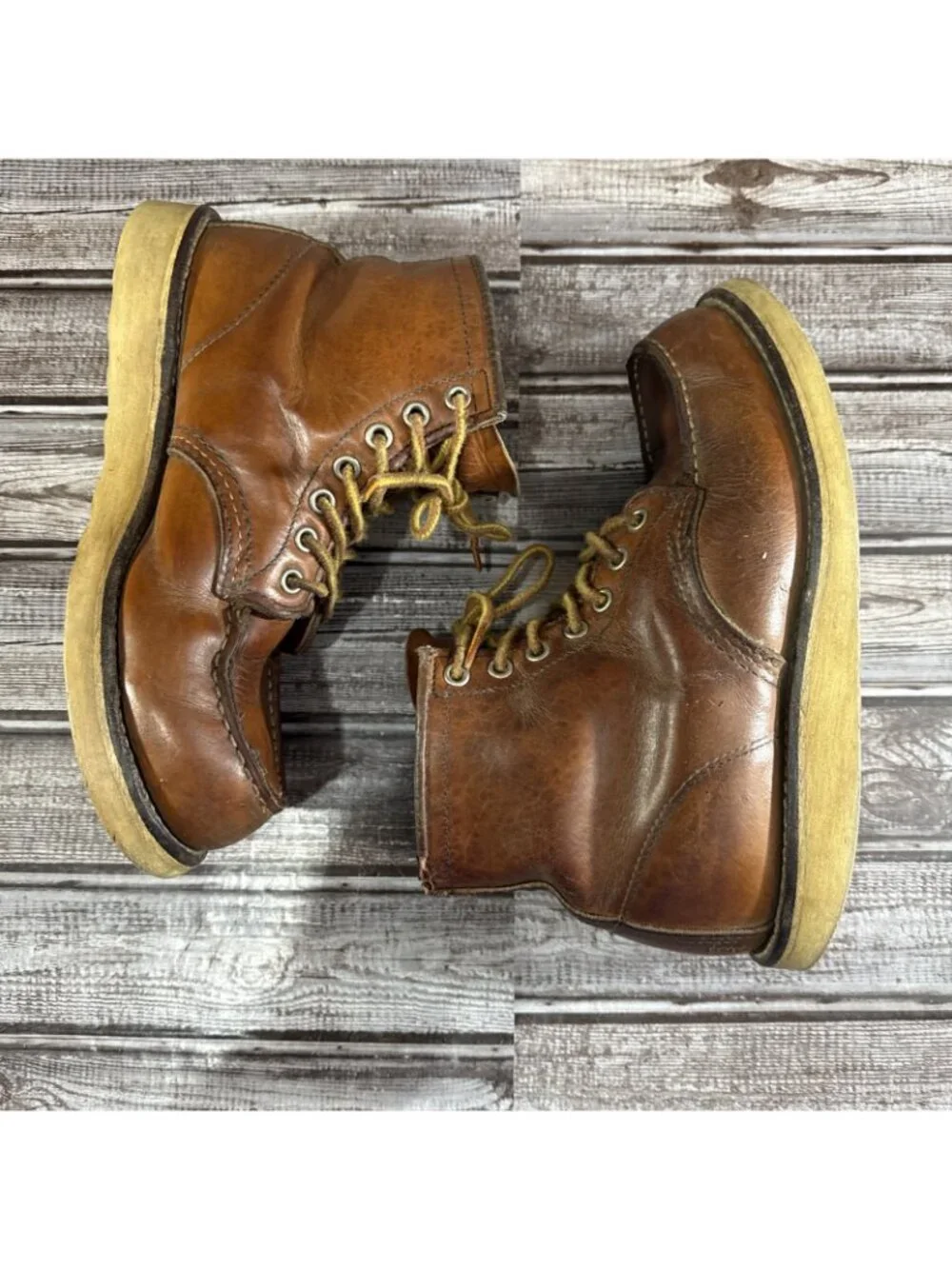 Red Wing 875 5” Classic Moc Toe Leather Work Boots Size 5 Color Brown Made USA